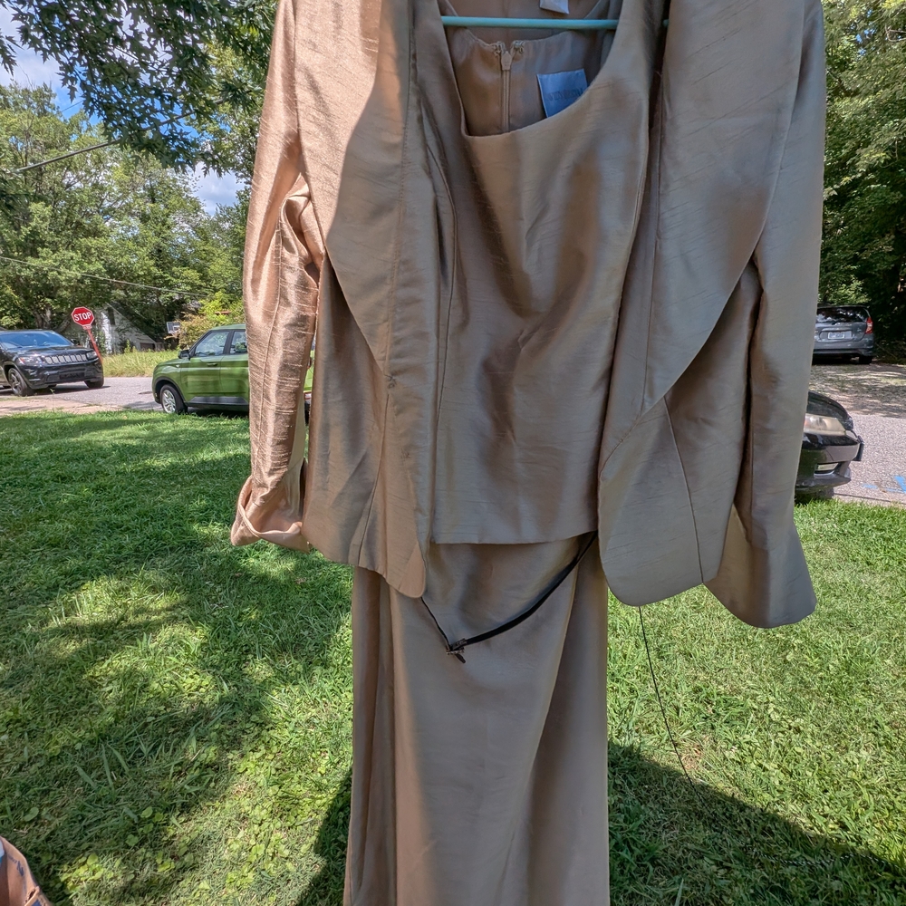 David's Bridal Chic Gold Ensemble